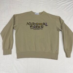 Parks Project National Parks Embroidered Crewneck Sweatshirt Tan L
